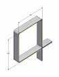 Алюминиевый профиль для формирования каркаса секций приточной камеры ПК/ЮП 817