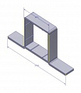 Алюминиевый профиль для разделения секций приточной камеры ПК/ЮП 920